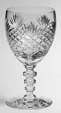 Strawberry, Diamond & Fan Wine Glass
