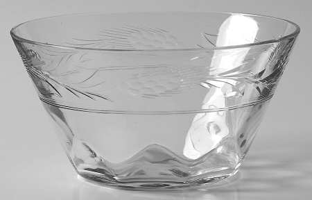 Wheat Border (Polished Cut) Finger Bowl
