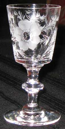 Wild Rose Wine Glass