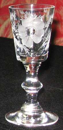 Wild Rose Cordial Glass