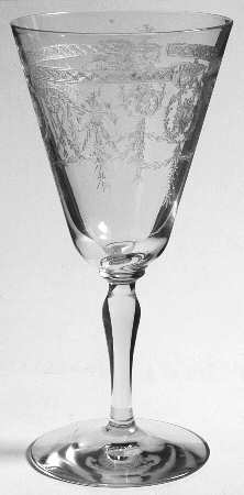 Adam (Stem 3335, Etch 168) Water Goblet