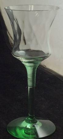 African (Green Stem) Cordial Glass