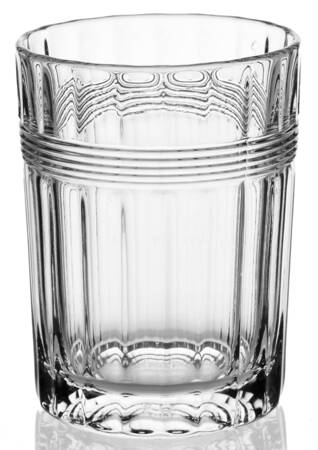 Banded Flute Clear 8 Oz Flat Tumbler