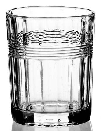 Banded Flute Clear Toothpick Holder