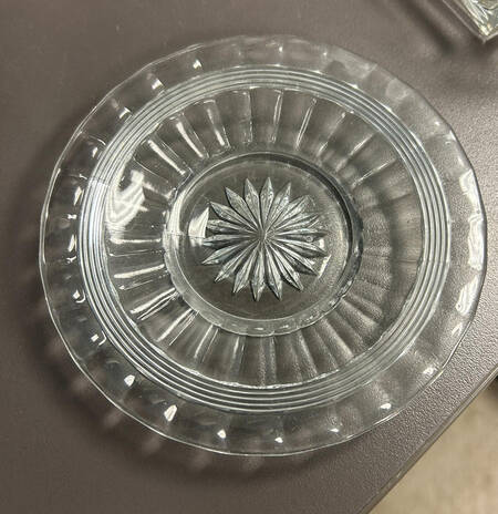 Banded Flute Clear 5" Bread & Butter Plate