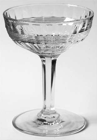 Banded Flute Clear Liquor Cocktail