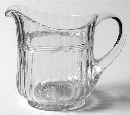 Banded Flute Clear Creamer