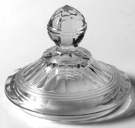 Banded Flute Clear Lid for Sugar Bowl