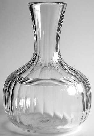 Banded Flute Clear Open Water Bottle