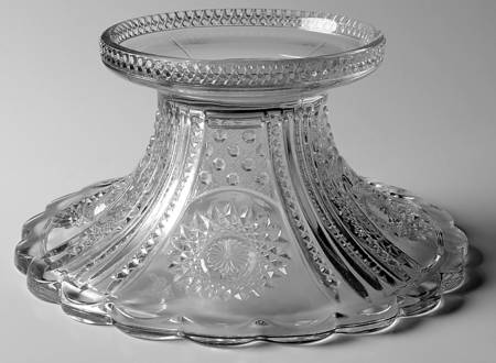 Beaded Panel Sunburst Punch Bowl Stand