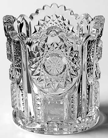 Beaded Panel Sunburst Toothpick Holder