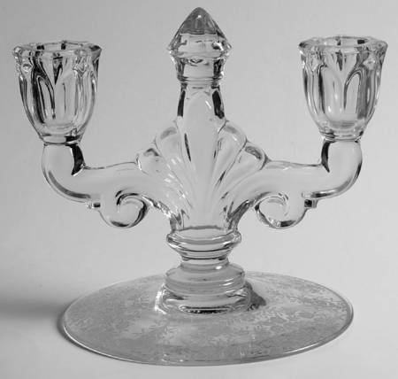 Belle Le Rose Double Light Candlestick