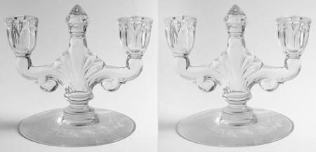 Belle Le Rose (Set of 2) Double Light Candlestick