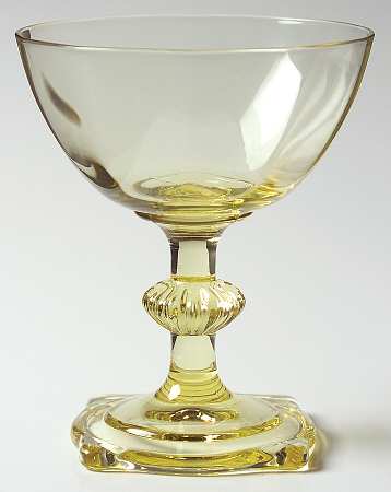 Carcassone Sahara Yellow (Stem 3390, Optic) Champagne/Tall Sherbet