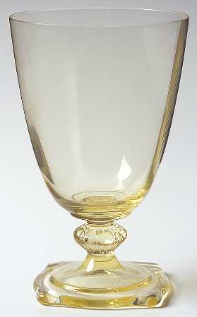 Carcassone Sahara Yellow (Stem 3390, Optic) Low Water Goblet