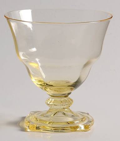 Carcassone II Sahara Yellow (Stem 3394, Optic) Oyster or Fruit Cocktail
