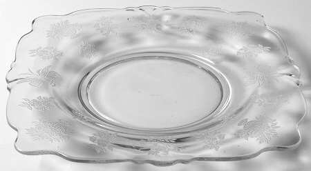 Chintz Clear (Stem 3389) Square Salad Plate