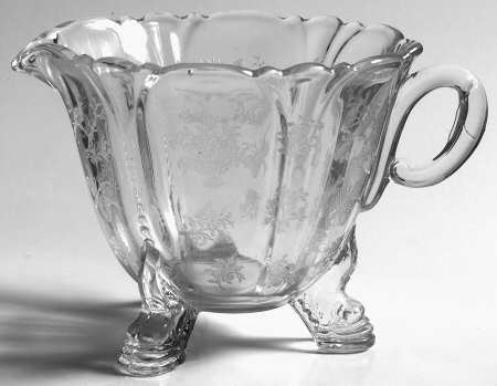 Chintz Clear (Stem 3389) Creamer