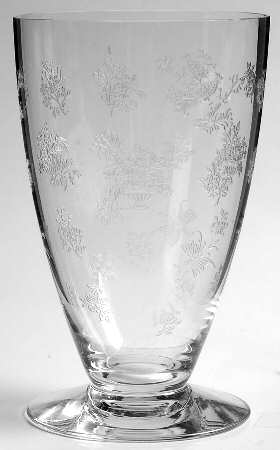 Chintz Clear (Stem 3389) Footed Tumbler