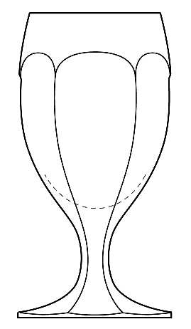 Colonial Cupped (Stem #348) by Heisey