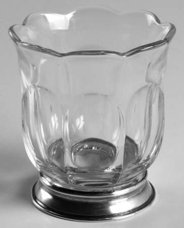 Colonial Clear (Stem 373-341) Open Sugar Bowl with Sterling Base