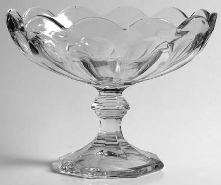 Colonial Clear (Stem 373-341) Round Compote (Height X Width)