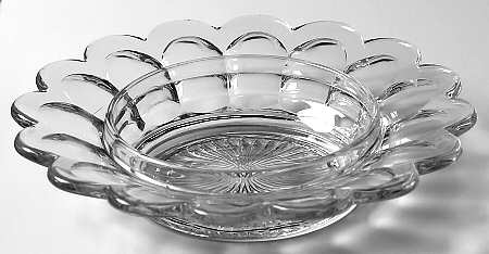 Colonial Clear (Stem 373-341) Round Butter Dish No Lid