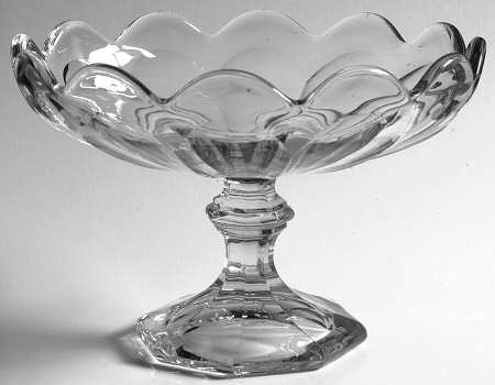 Colonial Clear (Stem 373-341) Round Compote (Height X Width)