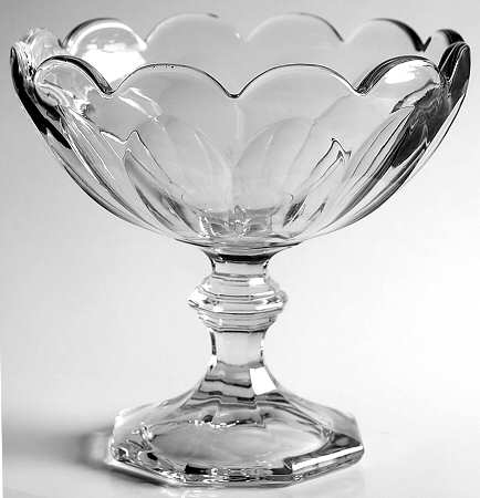 Colonial Clear (Stem 373-341) Round Compote (Height X Width)
