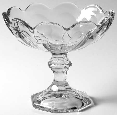 Colonial Clear (Stem 373-341) Round Compote (Height X Width)