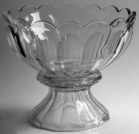 Colonial Clear (Stem 373-341) Punch Bowl with Stand
