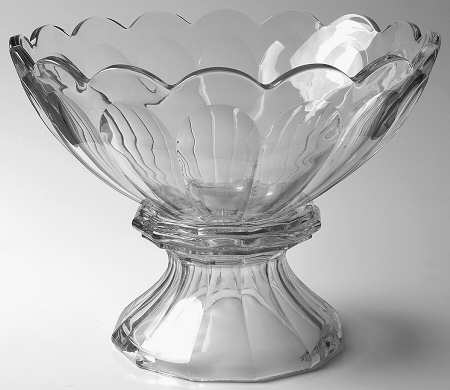 Colonial Clear (Stem 373-341) Punch Bowl with Stand