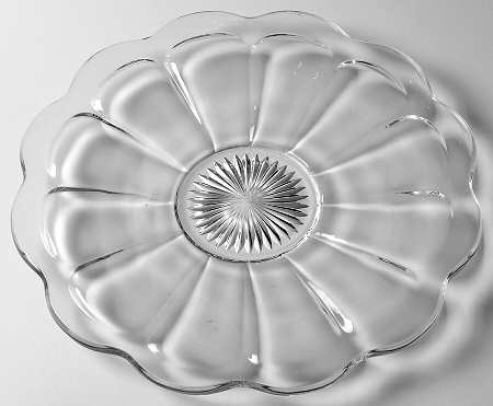 Colonial Clear (Stem 373-341) 11" Sandwich Plate