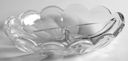 Colonial Clear (Stem 373-341) 9" Oval 3 Part Celery/Relish