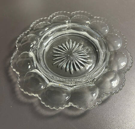Colonial Clear (Stem 300, 300-1-2) Round Butter Dish No Lid