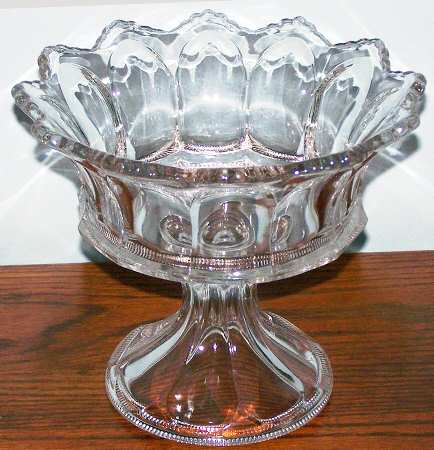 Colonial Clear (Stem 300, 300-1-2) Round Compote (Height X Width)