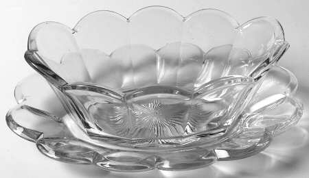 Priscilla (Stem 351) Mayonnaise Bowl and Underplate