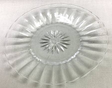 Coarse Rib Clear Custard Cup Liner/Plate