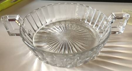 Coarse Rib Clear Flat Open 2 Handled Jam/Jelly