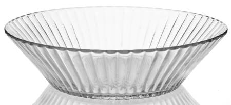 Coarse Rib Clear 9" Nappy by Heisey