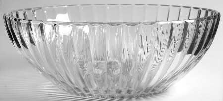 Coarse Rib Clear 8" Nappy