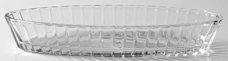 Coarse Rib Clear Olive Dish