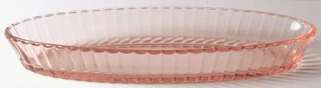 Coarse Rib Pink (Flamingo) 12" Oval Celery