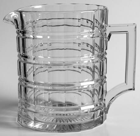 Cross Lined Flute 60 Oz Pitcher