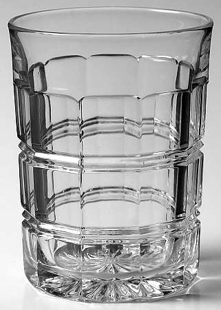 Cross Lined Flute 8 Oz Flat Tumbler