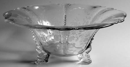 Crinoline 11" 3 Toed Dolphin Floral Bowl