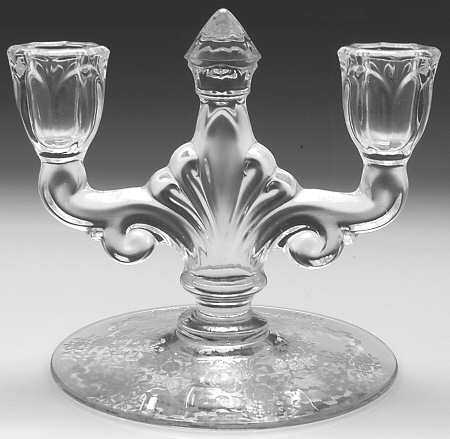Crinoline Double Light Candlestick