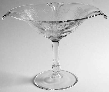Crinoline Oval Compote (Height X Width)