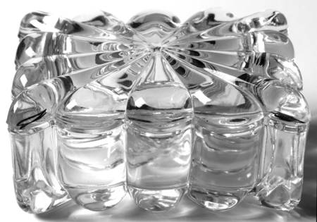 Crystolite (Pressed & Thin Blown) Cigarette Box & Lid