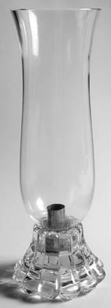 Crystolite (Pressed & Thin Blown) 14" Hurricane Lamp & Globe